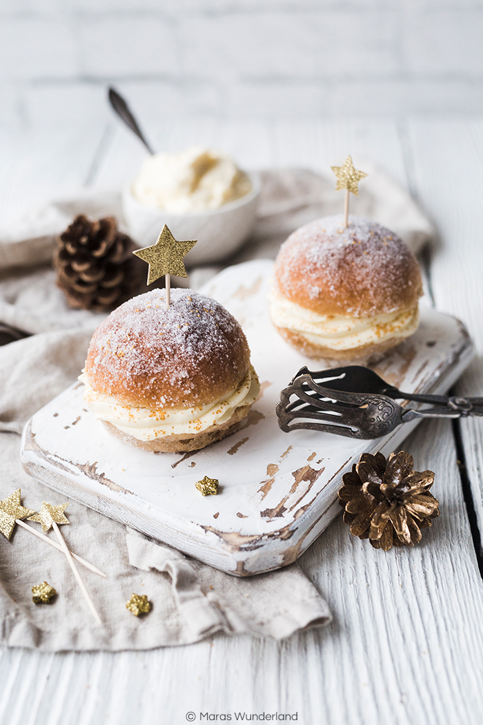 Ein Herz für Klassiker: Ofen-Berliner mit Champagnercreme zu Silvester ...