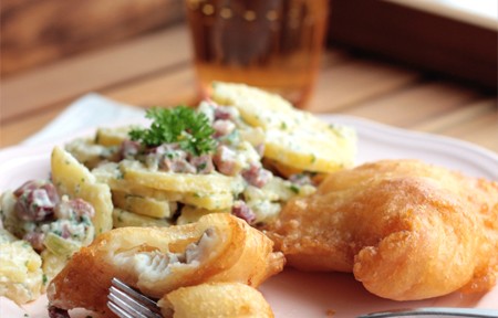 Backfisch mit Omas Kartoffelsalat