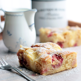 Erdbeer-Puddingkuchen