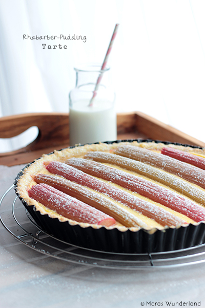 Rhabarber-Pudding-Tarte