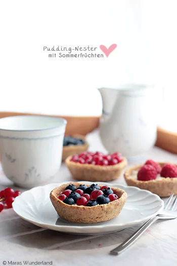 Fruchtige Puddingnester