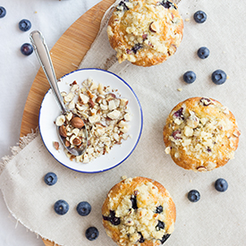 Blaubeer-Nuss-Muffins