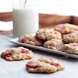 Erdbeer-Zitronen-Cookies