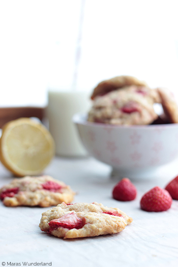 Erdbeer-Zitrone-Cookies