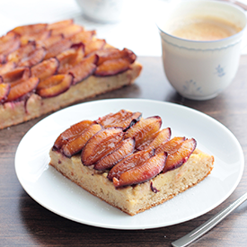 Zwetschgenkuchen mit Grießcreme