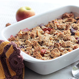 Zwetschgen-Apfel-Crumble