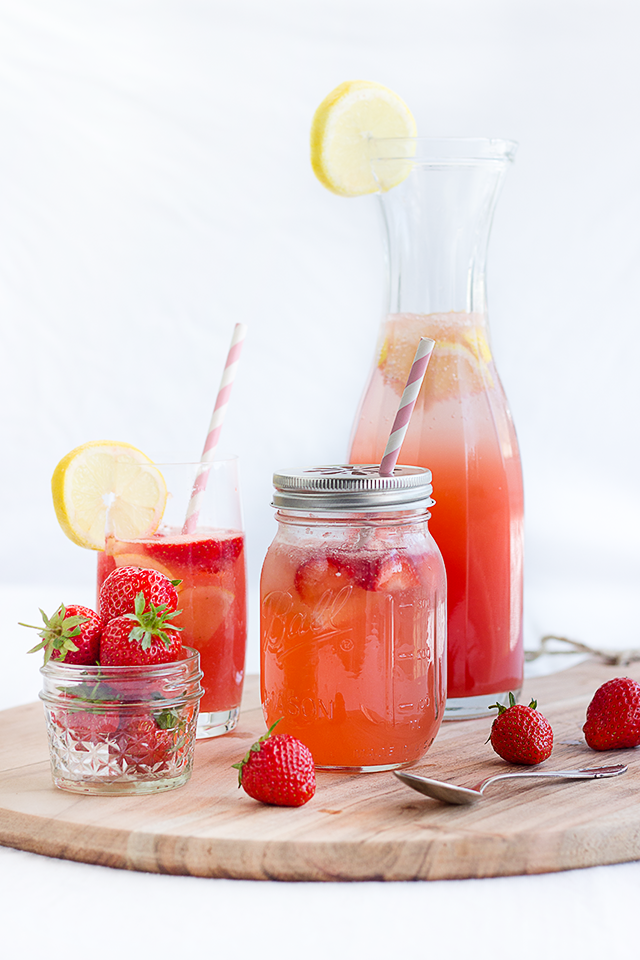 Erdbeer-Melonen-Drink