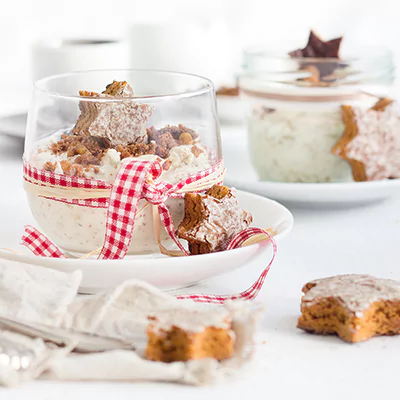 Weiße Lebkuchen-Mousse