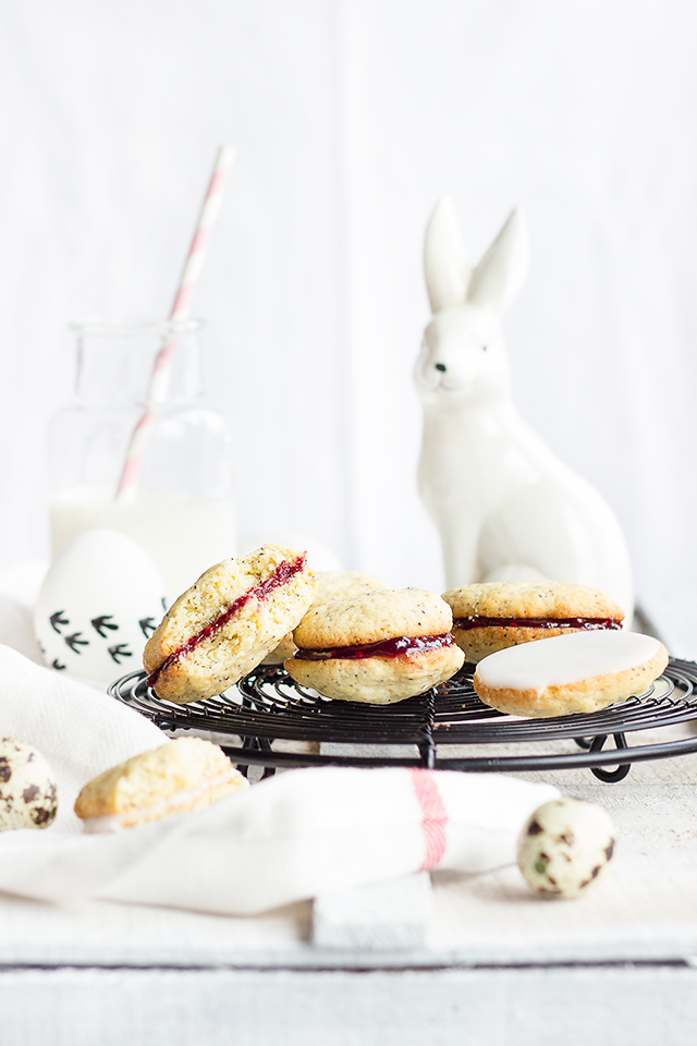 Osterkekse: Mohn-Whoopies