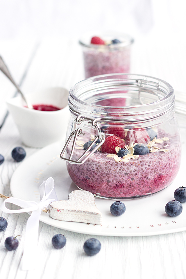 Himbeer-Chia-Pudding