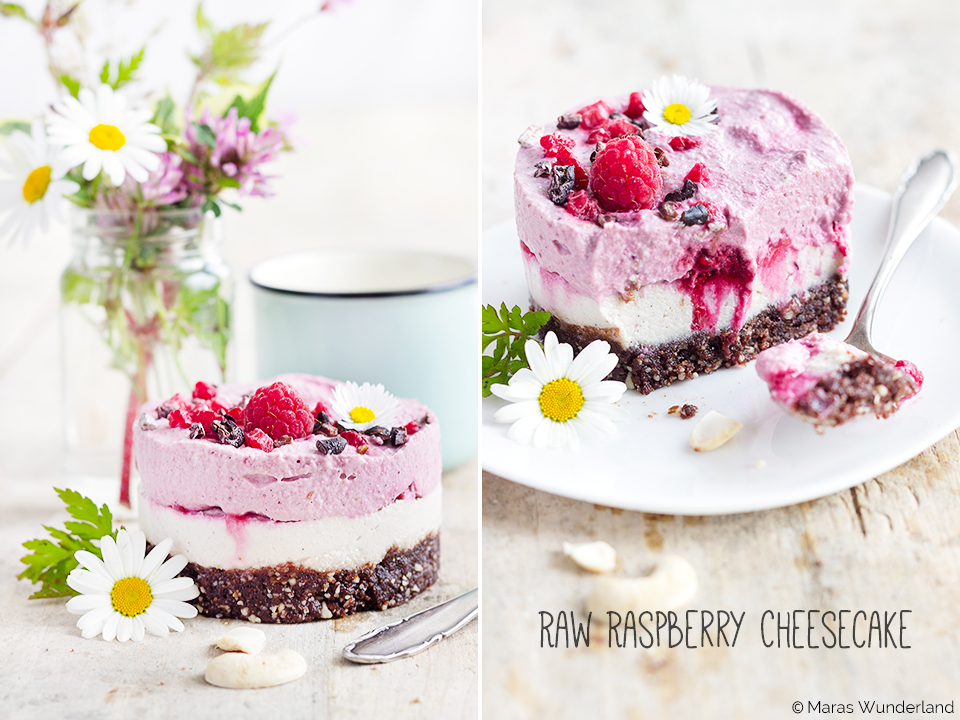 Raw Raspberry Cheesecake