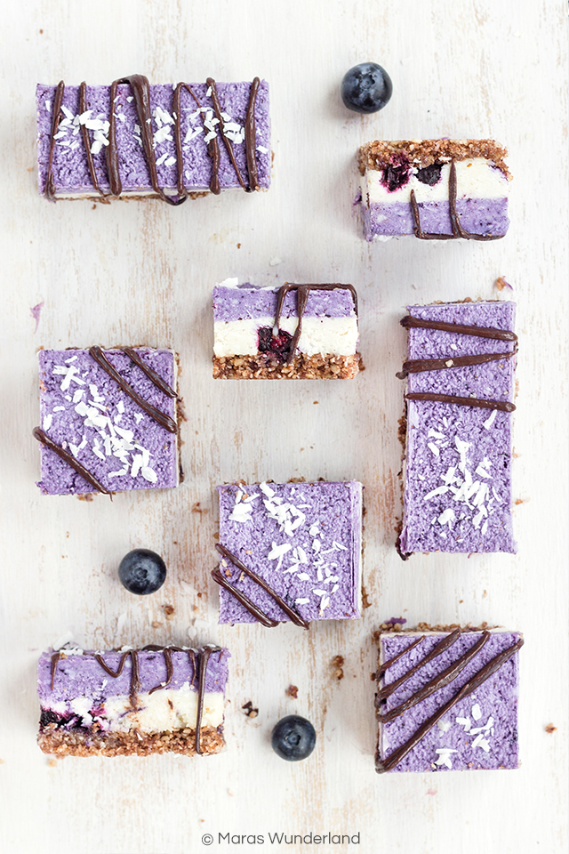 Raw Blueberry Coconut Cheesecake