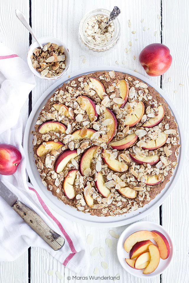 Vegane Nektarinen-Ingwer-Tarte