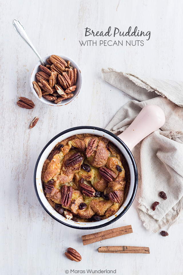 Bread Pudding with Pecan Nuts