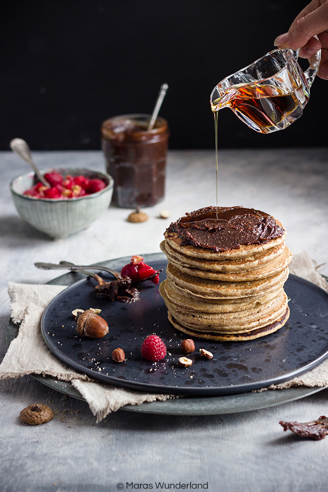 Gesunde Chai-Haselnuss-Pancakes