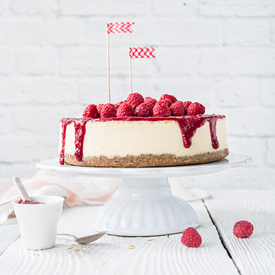 Klassiker: Himbeer New York Cheesecake