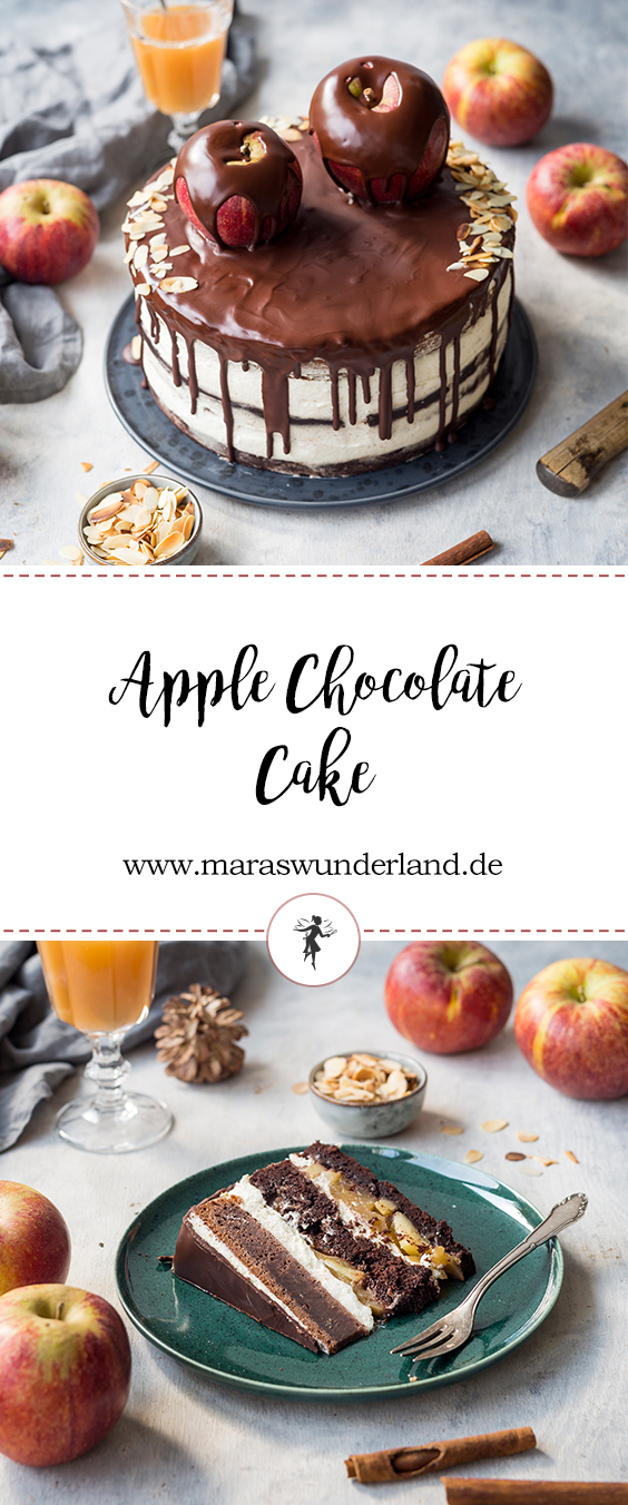 Apple Chocolate Cake with Skyr Creme • from Maras Wunderland