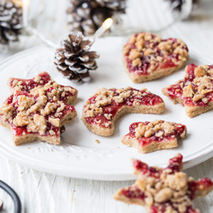 Chai-Streusel-Plätzchen mit Marmelade