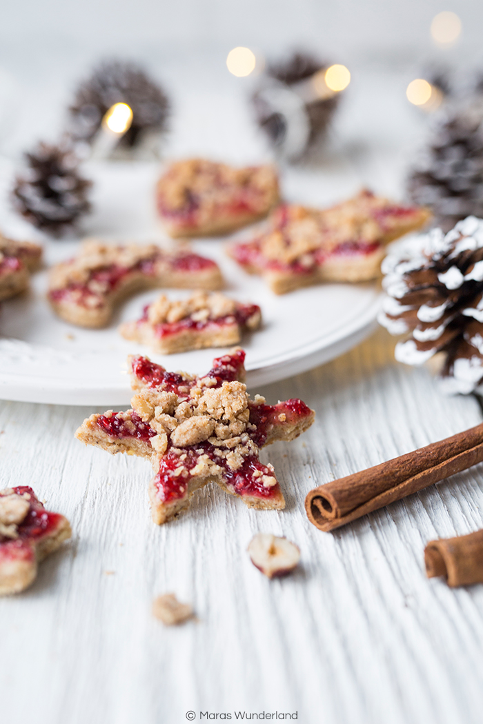 Chai-Streusel-Plätzchen mit Marmelade