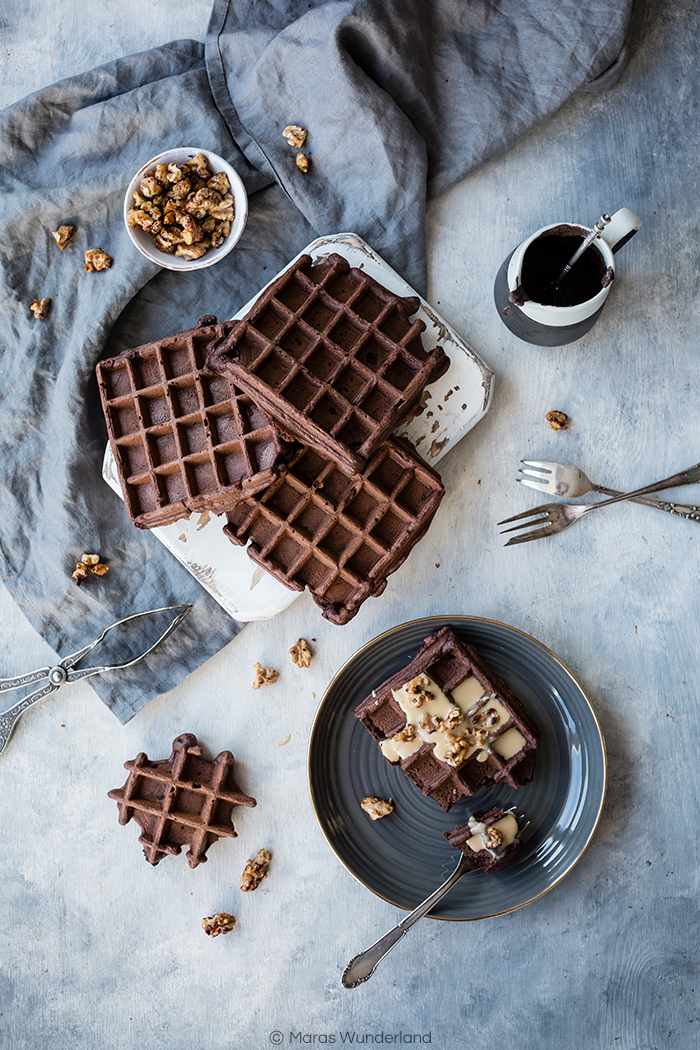 gesunde Brownie Waffeln