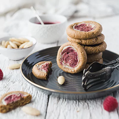 Himbeer-Frischkäse-Cookies