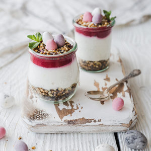 Beeren-Mohn-Dessert zu Ostern