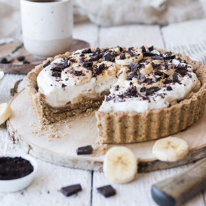 Gesunder Bananen Karamell Kuchen aka Banoffee Pie