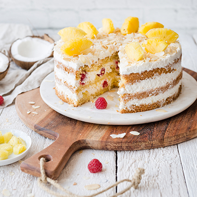 Ananas-Kokos-Torte