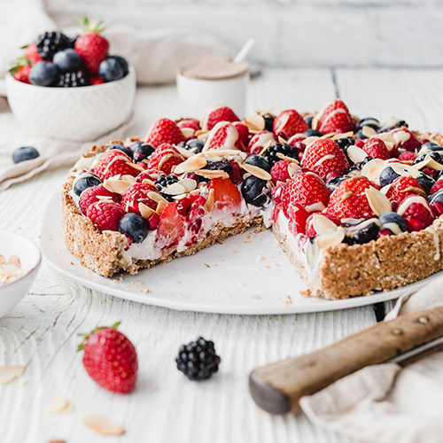 Vegane Beere-Kokos-Tarte