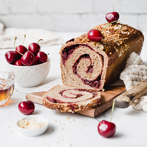 Veganes Kirsch-Bananenbrot