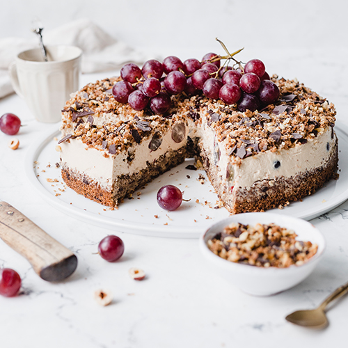 Gesündere Trauben-Cappuccino-Torte