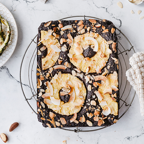 Gesunde, glutenfreie Ananas-Brownies