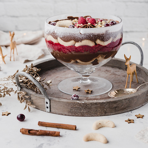 Veganes Christmas Trifle