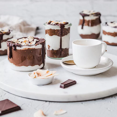 Veganes Bounty-Dessert ohne Zucker