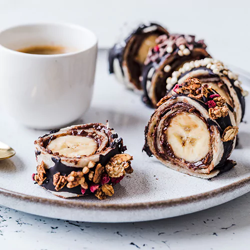 Veganes Bananen Sushi