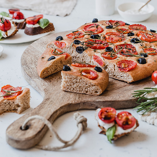 Tomaten-Faccacia & Tomaten-Krustenbrot