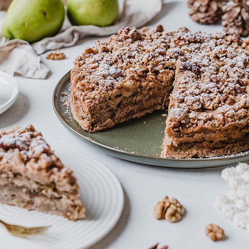 Veganer Birnenkuchen