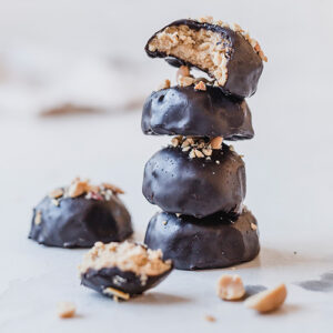 Vegane Chocolate Peanut Bites