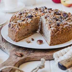 Veganer Apfel-Streuselkuchen