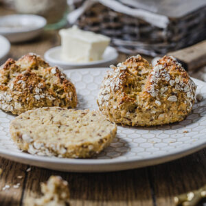 Gesunde Quark-Hafer-Brötchen