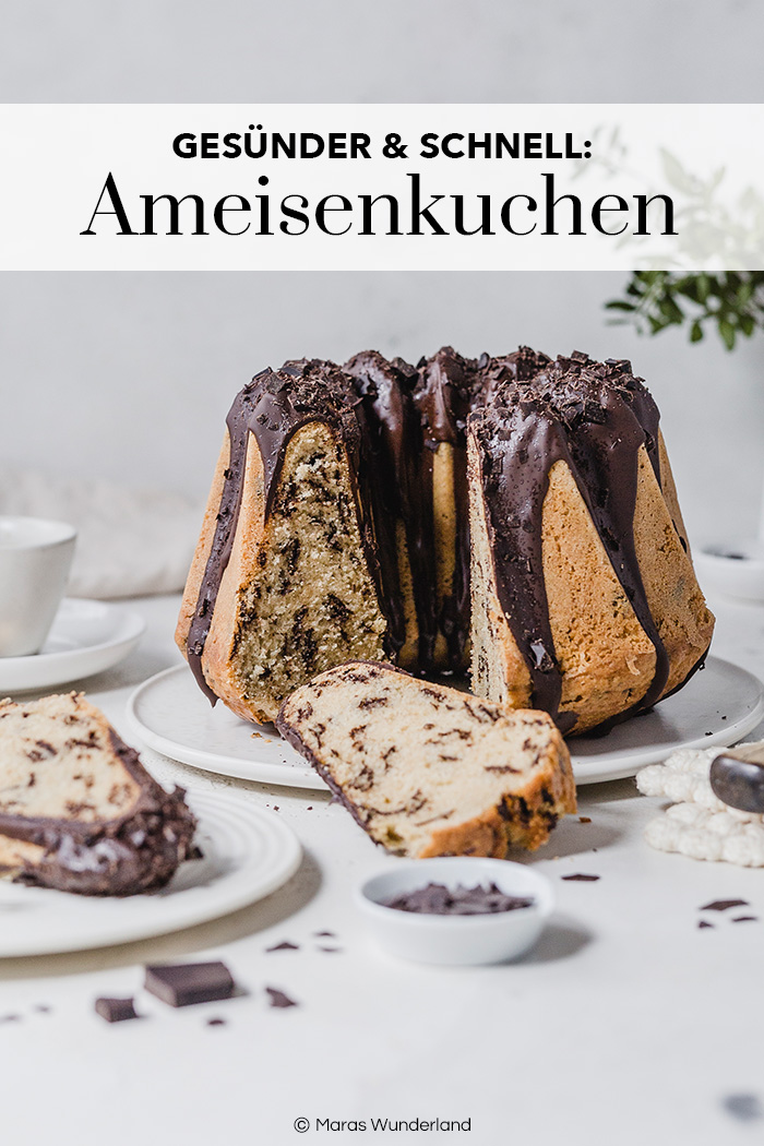 Gesünderer Ameisenkuchen. Ruck zuck und einfach gemacht, perfekt für Fasching/ Karneval und Geburtstage • Maras Wunderland