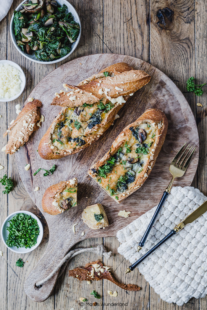 Schnelles Feierabendbaguette. Gesünder und aus einfachen, günstigen Zutaten • Maras Wunderland