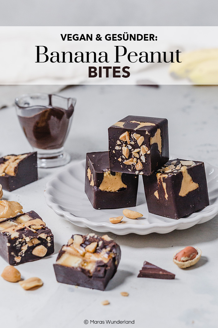 Vegane Peanut Chocolate Bites. Gesünder und glutenfrei. Schneller und einfacher Snack. • Maras Wunderland