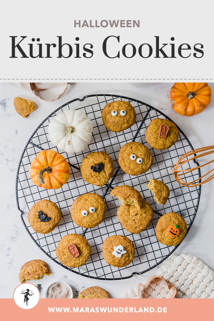 Gesündere Kürbis Cookies. Schnell und einfaches Rezept – perfekt für Halloween. • Maras Wunderland