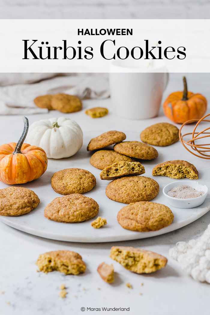 Gesündere Kürbis Cookies. Schnell und einfaches Rezept – perfekt für Halloween. • Maras Wunderland