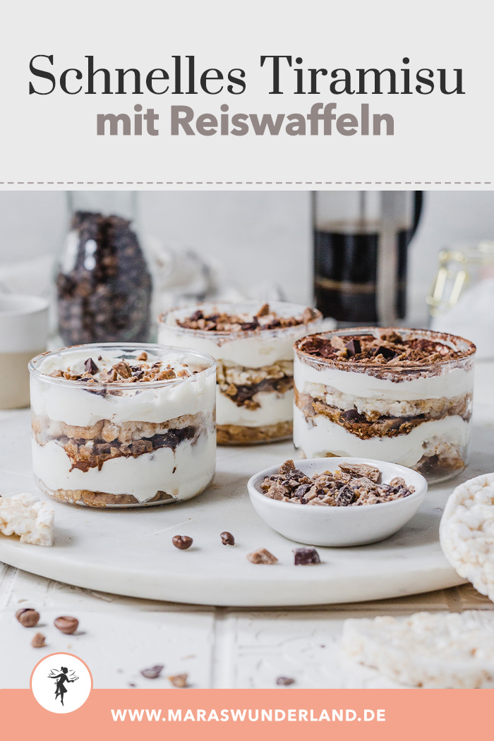 Schnelles Tiramisu mit Reiswaffeln und einer Geheimzutat für das gewisse Etwas. • Maras Wunderland