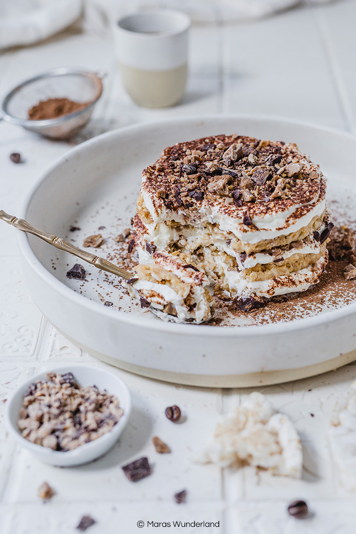 Schnelles Tiramisu mit Reiswaffeln und einer Geheimzutat für das gewisse Etwas. • Maras Wunderland