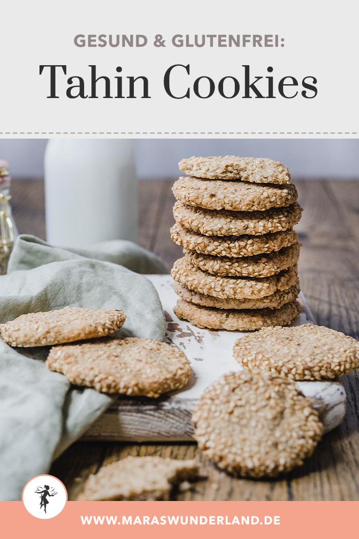 Glutenfreie Tahin Cookies. Gesündere und schnell gemachte Kekse mit Sesam. • Maras Wunderland